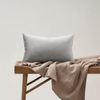 Silver Grey Velvet Decorative Throw Pillow Covers for Sofa Bed 2 Pack Soft Cushion Cover