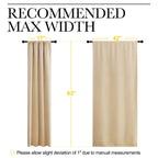 NICETOWN Room Darkening Curtains for Bedroom - Triple Weave Home Decoration Thermal Insulated Solid Window Drapes (Set of 2 Panels, 42 x 63 Inch, Biscotti Beige)