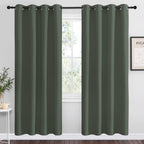 NICETOWN Cappuccino Blackout Curtains for Kitchen 55" w x 78" L 2 Panels