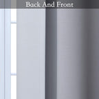 SimpleHome Ombre Room Darkening Curtains for Bedroom, Gradient Black to Grey White Light Blocking Thermal Insulated Grommet Window Curtain/Drapes for Living Room,2 Panels, 42x72 inches Length