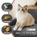 KaviKon Couch Cover for Sofa, Boho Sofa Covers Washable 3 Cushion for Dogs