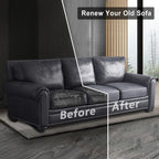 ANARACHON Leather Look Couch Cushion Covers Sofa Seat Slipcovers Sets Couches Furniture Protector for Sectional Armchair Loveseat Pets Kids Stretch Spandex Fabric (3 Cushion Sofa, Light Brown)