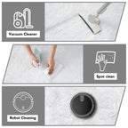 White Fluffy Round Area Rugs for Bedroom,4'X4'Shag Circle Small Area Rugs