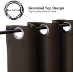 ChrisDowa Blackout Curtains for Bedroom and Living Room 45 Inches Long