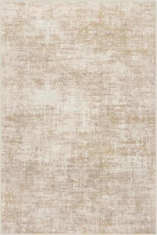 10x14 Area Rugs for Living Room: Washable Abstract Beige Badroom Carpet