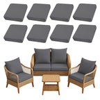 SUKAIKEQA 8PCS Patio Cushion Covers.Patio Furniture Couch SeatSlipcovers