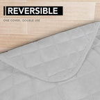 Easy-Going Sectional Couch Covers for Dogs L Shape Sofa Cover Reversible Sofa Slipcover Chaise Lounge Cover Furniture Protector Cover for Pets Dog Cat (42 x 68 inches, Light Gray/Light Gray)