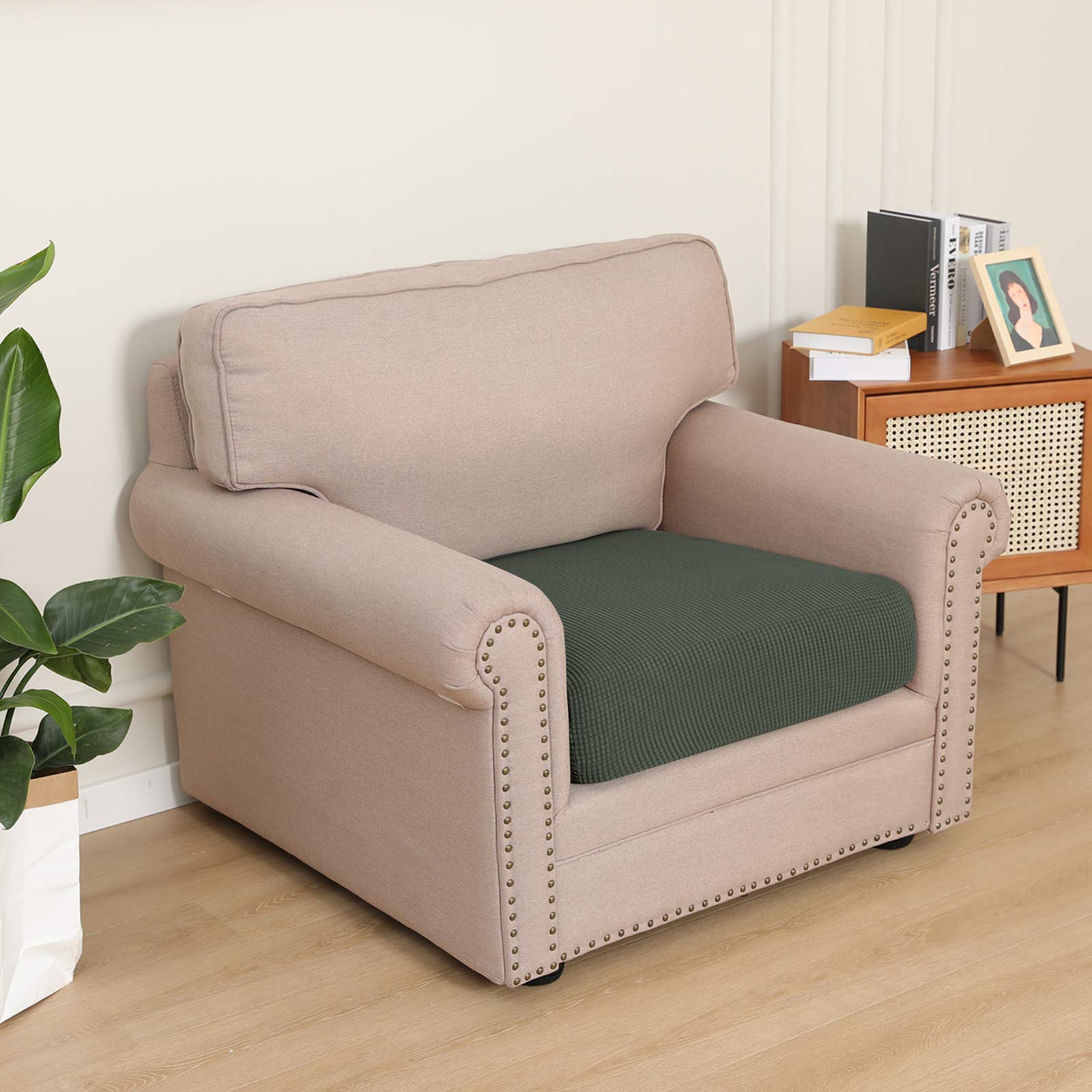 Easy-Going Stretch 1 Piece Chair Couch Cushion Cover for Sofa