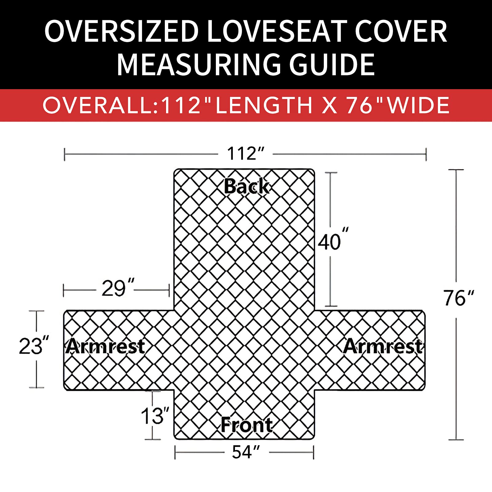 Easy-Going Reversible Couch Cover, 2 Cushion Sofa, Ivory/Ivory