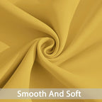 Yakamok Wide Thermal Blackout Patio Door Curtain Panel, Mustard Yellow Grommet Sliding Door Insulated Curtains, Extra Wide Curtains for Sliding Glass Door, Mustard Yellow, W52 x L84, 1 Panel