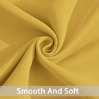 Yakamok Mustard Yellow Room Darkening Curtains 84 inch Sliding Door Drapes