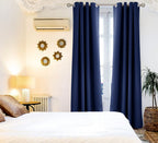 BGment Blackout Curtains for Bedroom - Grommet Thermal Insulated Room Darkening Curtains for Living Room, Set of 2 Panels, Each 55 x 96 Inch, Navy Blue
