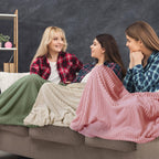 Buryeah 12 Pcs Flannel Throw Blanket Bulk 50 x 60 in Sleepover Blanket Outdoor Wedding Throw Lightweight, Oeko-tex Standard 100 Certified for Sofa Homeless Gifts (Multicolor)