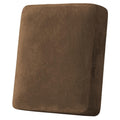 H.VERSAILTEX Velvet Stretch Couch Cushion Cover Plush Cushion Slipcover for Chair Cushion Furniture Protector Seat Cushion Sofa Cover (1 Piece Armchair Cushion Covers, Bronze Brown)