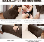 Couch Arm Covers 2 Pcs Sofa Armrest Covers Stretch Couch,Armrest Cover for Chairs Scratch-Resistant Sofa Arm Cover Armchair Slipcovers,Coffee