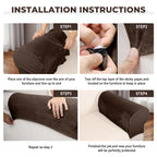 Taque Couch Arm Covers 2 Pcs Sofa Armrest Covers Stretch Couch,Armrest Cover for Chairs Scratch-Resistant Sofa Arm Cover Armchair Slipcovers,Coffee