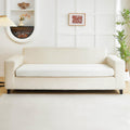 Disayu Couch Covers for 3 Cushion Sofa Pet Friendly Couch Cushion Covers Universal Sofa Covers Washable Stretch Slipcovers for Sectional Sofa (Texture Ivory White,Large Triple Seat Cover)
