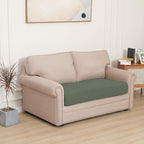 Easy-Going Stretch Loveseat Cushion Cover Sofa Cushion Furniture Protector Sofa Seat Sofa Slipcover Sofa Cover Soft Flexibility with Elastic Bottom(Loveseat Cushion, Greyish Green)