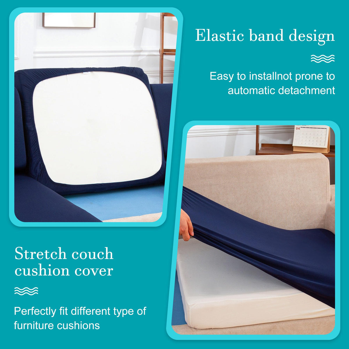 14 Pcs Outdoor Cushion Covers, Patio Sofa Cushion Covers Replacement