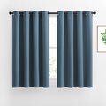 NICETOWN Window Curtains Blackout Drapes - Smoky Blue Energy Saving Blackout Draperies for Bedroom/Living Room (2 Panels, 52 inches Wide by 45 inches Long)