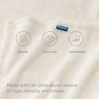 Bedsure GentleSoft Fleece Throw XL Blanket Cream - 300GSM Soft Lightweight Plush Cozy Blankets for Bed, Sofa, Couch, Travel, Camping, 50x70 inches