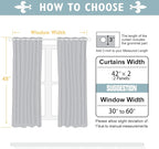 ChrisDowa Blackout Curtains 48 inches Long for Bedroom - 2 Panels Set Grommet Thermal Insulated Room Darkening Curtains for Living Room (Forest Green, 42 x 48 Inch)