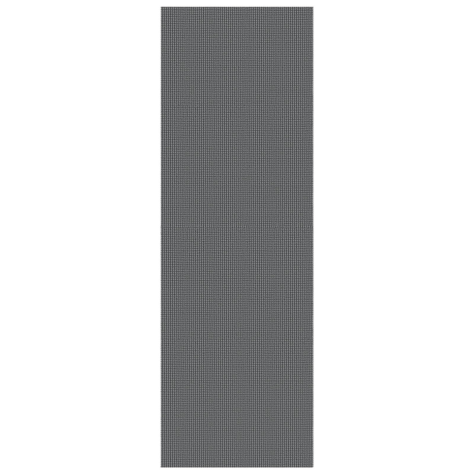 KOZYFLY Long Runners for Hallways 3x12 ft Washable Kitchen Runner Non Slip Rubber Backed Hallway Rugs Cotton Entryway Runner Rug Floor Carpet for Indoor Hall, Backdoor, Kitchen, Grey/Dark Grey