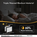 MIULEE Blackout Curtains for Bedroom 2 Panels 40 x 72 Inch Long Birch
