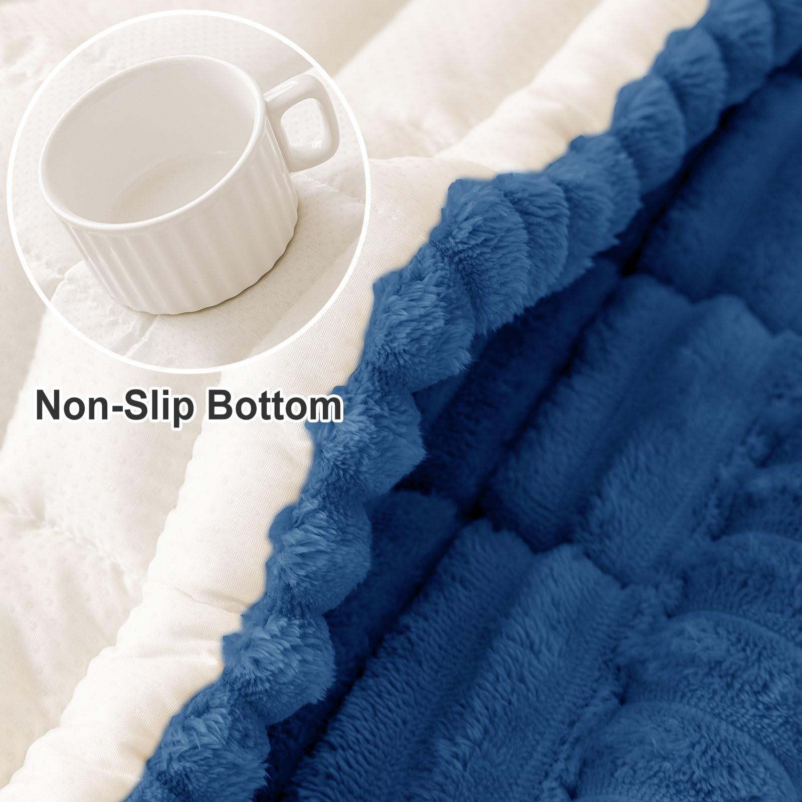hyha Couch Cover for Dogs, Washable Non Slip Plush Flannel Sofa Protector