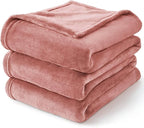 BEDELITE Fleece Blanket Twin Size Dusty Pink Throw Blankets for Couch & Bed, Luxury Plush Cozy Fuzzy Blanket 60x80 inches, Super Soft Warm Lightweight Throw Blanket for Travel Camping