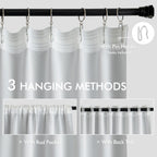 MIULEE Greyish White Back Tab Blackout Curtains 52x102 Inch Long 2 Panels