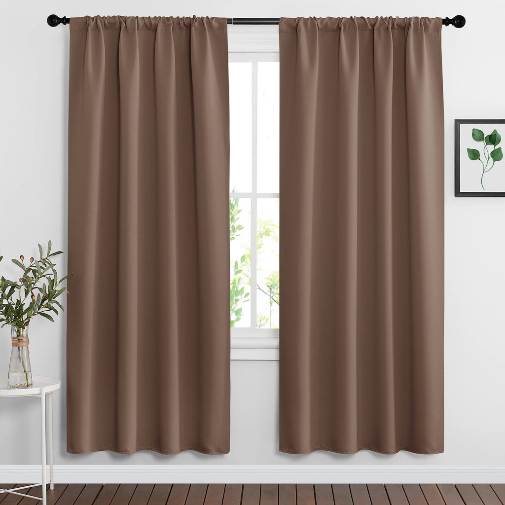 RYB HOME Blackout Curtains for Bedroom Living Room Nursery 72 inches Long