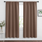 RYB HOME Blackout Curtains for Bedroom Living Room Nursery 72 inches Long
