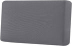 H.VERSAILTEX Super Stretch Individual Seat Cushion Covers Sofa Covers Couch Cushion Covers Slipcover Sets Thick Jacquard Textured Twill Fabric (1 Piece Loveseat Cushion Cover, Grey)