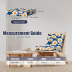 8Pcs Stretch Patio Cushion Covers, Outdoor Couch & Sofa Replacement Slipcovers for Patio Furniture Cushion Covers, Washable Reusable Furniture Protector