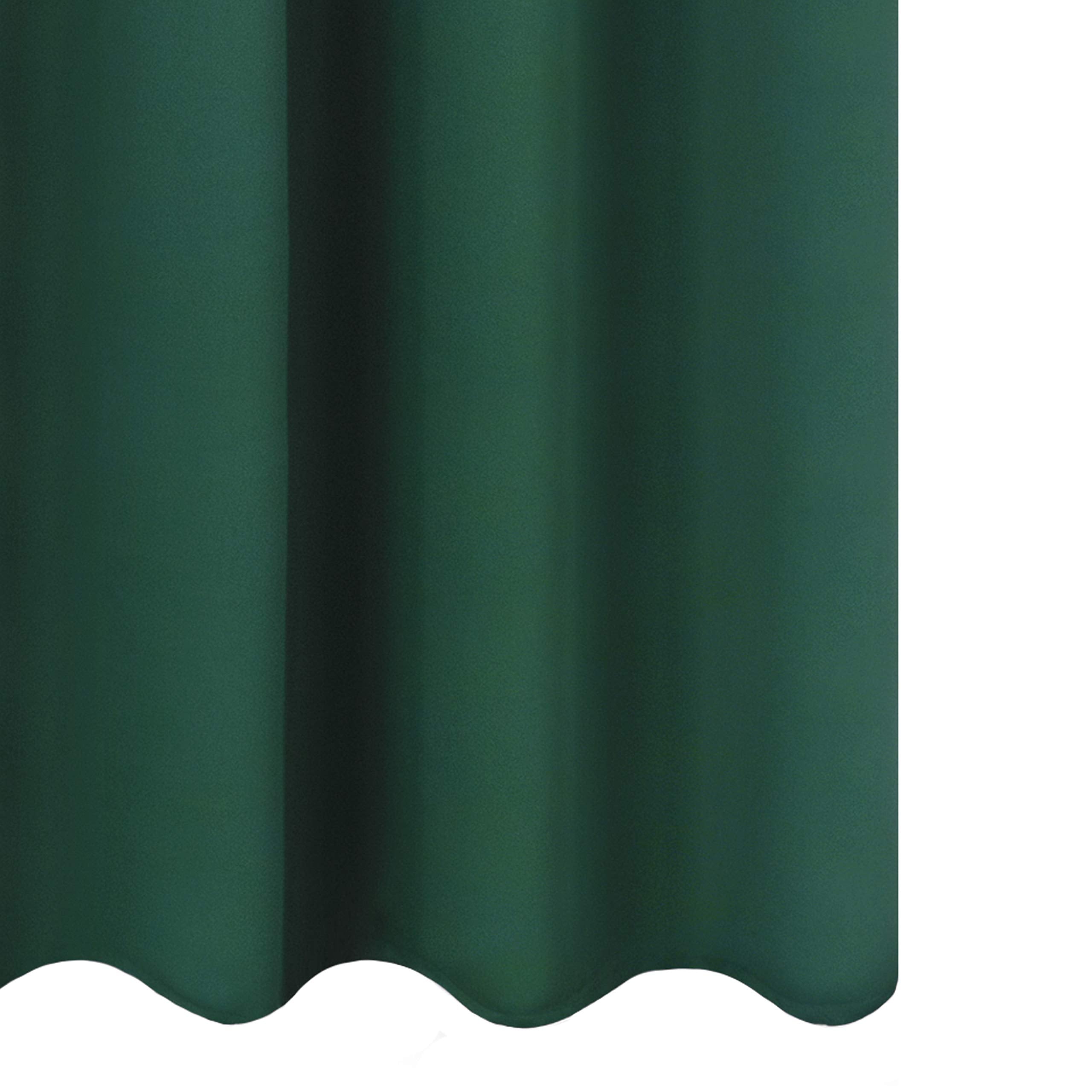 LEMOMO Blackout Curtains 66 x 95 inch/Dark Green Curtains Set of 2 Panels/Thermal Insulated Room Darkening Bedroom Curtains