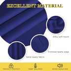 NICETOWN Blackout 72 inch Curtains for Kids Room, Grommet Room Darkening Thermal Insulated Solid Window Treatments Sound Reducing for Bedroom, 2 Panels, W37 x L72, Navy Blue