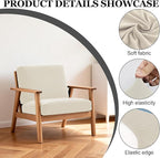 4Pcs Patio Stretch Cushion Covers,Outdoor Sofa Replacement Cover Slipcovers for Patio Furniture Cushion Covers, Washable Reusable Furniture Protector