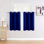 ChrisDowa Small Blackout Curtains for Kitchen and Bedroom 36 Inches Long
