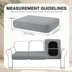hyha 12Pcs Patio Cushion Covers, Stretch Outdoor Couch Cushion Covers