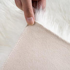 Ciicool Faux Fur Rug for Bedroom, White Fluffy Shag Rugs for Sofa Couch Seat Cushion, Washable Fuzzy Runner Thick Fur Area Rug Floor Carpets for Bedside Living Room, 2x6 Ft Rectangle