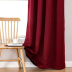 ChrisDowa 100% Blackout Curtains for Bedroom 102 Inches Long 2 Panels Set