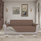 Easy-Going Reversible Couch Cover for 3 Cushion Sofa, Large Brown/Beige