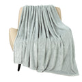 TOONOW Fleece Blanket Super Soft Cozy Throw Blanket 50" x 60", Lightweight Fuzzy Comfy Textured Flannel Blanket Warm Plush Throw Blankets for Couch, Sofa, Bed, Mirage Gray