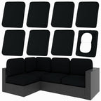 hyha 8Pcs Patio Cushion Covers, Stretch Outdoor Couch Cushion Covers