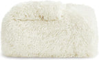 Bedsure GentleSoft Fluffy Cream Throw Blanket Decorative Blankets for Bed Couch Sofa, Cream Decor Sherpa Fleece Soft Cozy Fuzzy Plush Thick Warm Faux Fur Decorations, Ivory Girl Gifts, 50x60