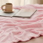 Bedsure GentleSoft Pink Fleece Blanket - 300GSM Soft Lightweight Plush Cozy Blankets for Bed, Sofa, Couch, Travel, Camping, 50x70 inches