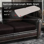 ANARACHON Leather Look Couch Cushion Covers Sofa Seat Slipcovers Sets Couches Furniture Protector for Sectional Armchair Loveseat Pets Kids Stretch Spandex Fabric (2 Cushion Loveseat, Chocolate)