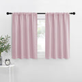 NICETOWN RV Blackout Curtains for Camper Windows, Baby Pink, 29" Wide by 40" Long, 2 PCs, Short Blackout Curtains & Drapes, Thermal Insulated Blackout Curtain Panels for Kids Room, Play Room