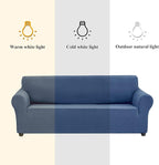 Joccun Stretch Couch Cover Slipcovers, 1-Piece Sofa Covers for 3 Cushion Couch Spandex Jacquard Washable Furniture Protector Cover for Living Room,Kids,Pets(Sofa,Riverside)